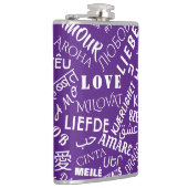Flacon texte d'amour multilingue - Choisir les cou (Droite)