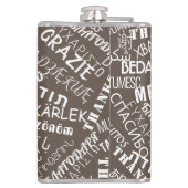 Flacon texte Merci multilangue - Vos couleurs (Dos)