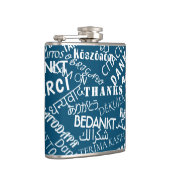 Flacon texte Merci multilingue Vos couleurs (Droite)