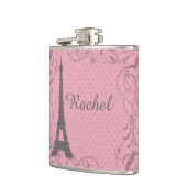 Flacon tour Eiffel rose personnalisable (Gauche)