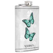 Flacon turquoise papillon (Droite)