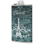 Flacon turquoise Tour Eiffel (Gauche)