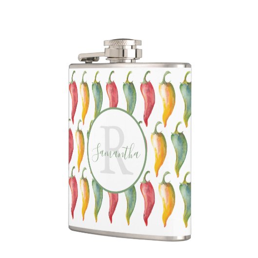 Flacon unique monogramme sur mesure pour poivron c (Gauche)