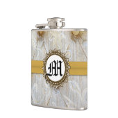 Flacon vintage de whiskey de monogramme de tissu (Gauche)