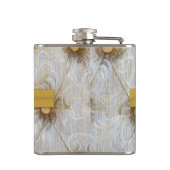 Flacon vintage de whiskey de monogramme de tissu (Dos)