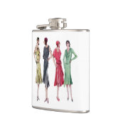 Flacon vintage d'illustration de mode du Français (Gauche)