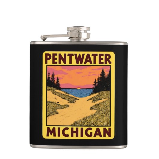 Flacon vintage Pentwater Michigan (Devant)