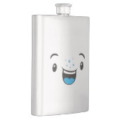 Flacon visage bleu souriant Kawaii (Droite)