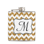 Flacon Whiskey Chevron Monogram Parties scintillan (Devant)