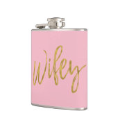 Flacon Wifey avec script d'huile d'or et rose (Gauche)