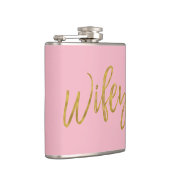Flacon Wifey avec script d'huile d'or et rose (Droite)
