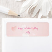 Flaconetiket voor Happy Valentine's Day Water Etiket (Insitu)