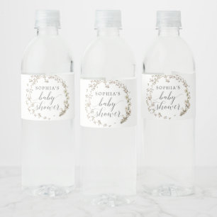 flaconetiketten met Baby showers water Waterfles Etiket