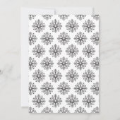 Flacons de neige noirs + blancs invitation de mari (Dos)