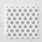 Flacons de neige noirs + blancs invitation de mari (Dos)