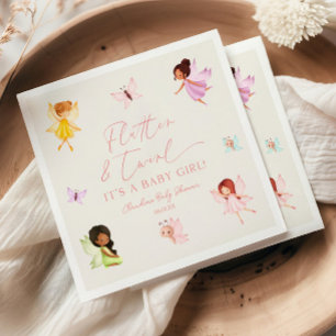 Fladderen en Draaien Betoverde Fee Baby Shower Servet