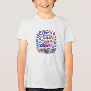 Fladderen naar Gemeenschap Tri-Blend Shirt