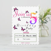 fladderend plezier kaart (Staand voorkant)