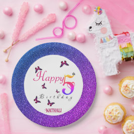 fladderend plezier papieren bordje