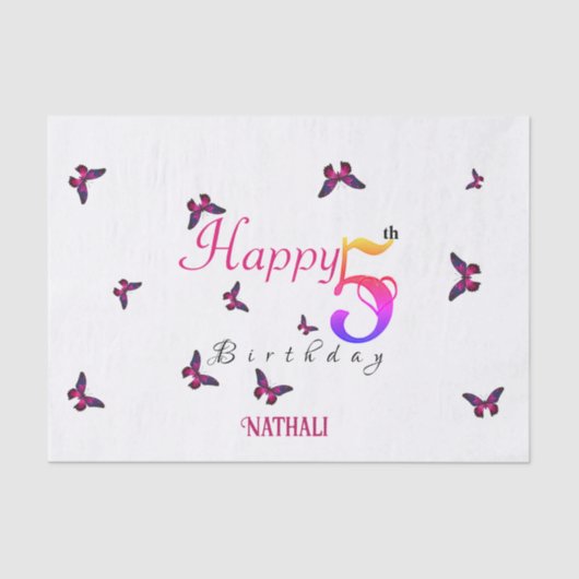 fladderend plezier tissuepapier (Voorkant)