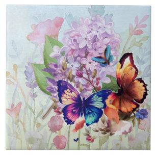 Fladderende Bloesems Tegeltje