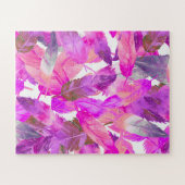 Fladderende Flamingo's Roze Veren puzzel (Horizontaal)