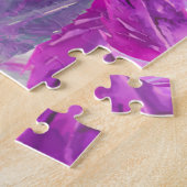 Fladderende Flamingo's Roze Veren puzzel (Zijkant)