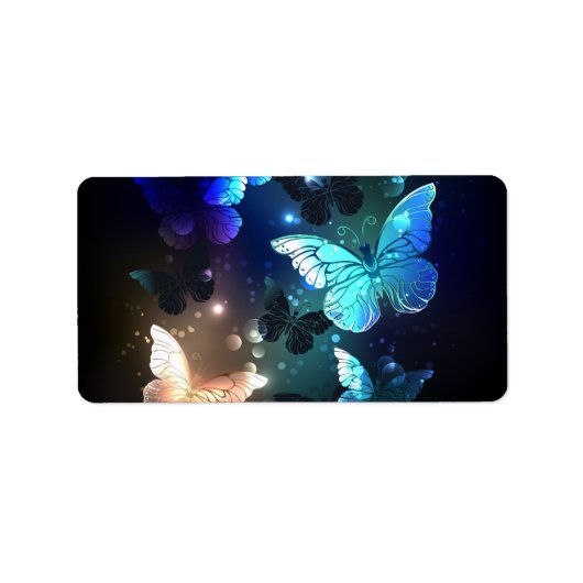 Fladderende Nachtvlinder Etiket (Voorkant)