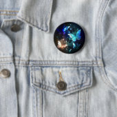 Fladderende Nachtvlinder Ronde Button 5,7 Cm (In situ)