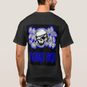 flag5pirate3art2, www.BLUEYFAB.com T-shirt (Achterkant)
