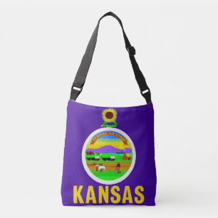 Flag Bag, Kansas Crossbody Tas