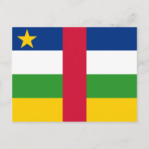 Flag CF Centraal-Afrikaanse Republiek Briefkaart