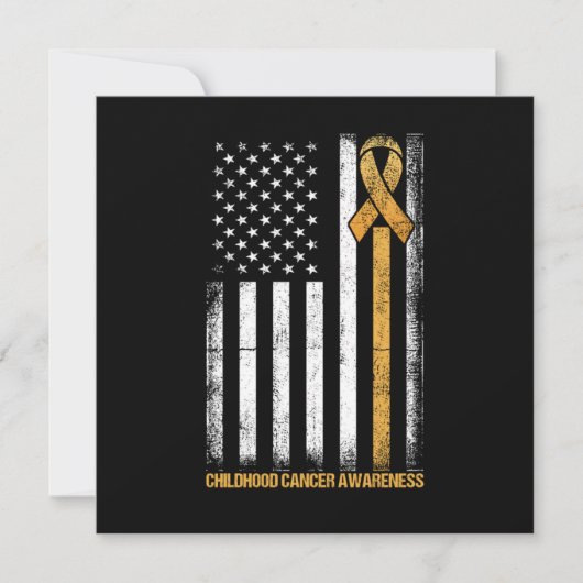 Flag Childhood Cancer Awareness Gift Kaart (Voorkant)