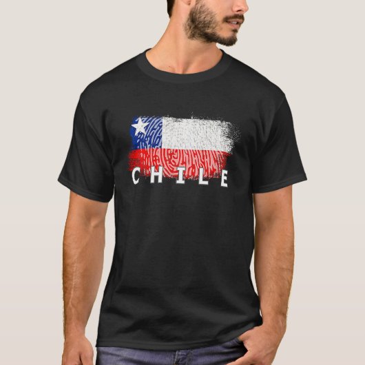 Flag Chile Nationality State Origin T-shirt (Voorkant)