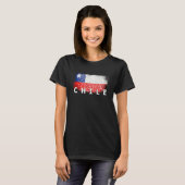 Flag Chile Nationality State Origin T-shirt (Voorkant volledig)