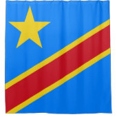 Flag Congo-Kinshasa Douchegordijn (Voorkant)