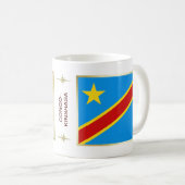 Flag Congo-Kinshasa + Mok kaart (Voorkant rechts)