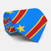 Flag Congo-Kinshasa Stropdas (Opgerold)