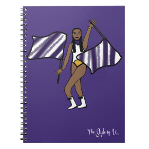 Flag Dancer White Paars Gold Accent F Notitieboek
