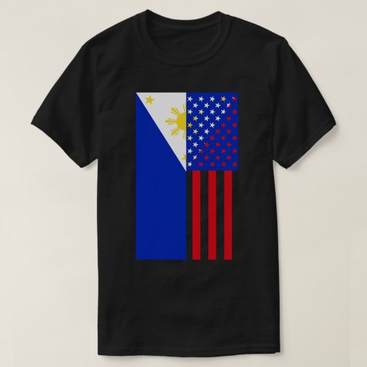 Flag Filipijnen Verenigde Staten T-shirt (Design voorkant)