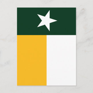 Flag Green and Gold Texas Briefkaart
