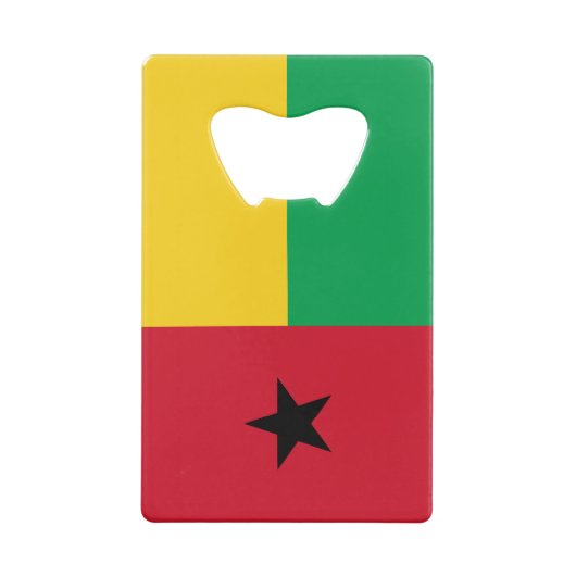 Flag Guinee-Bissau Kredietkaart Flessenopener (Achterkant)