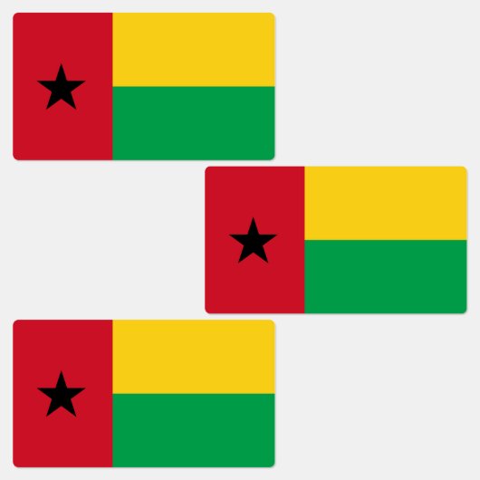 Flag Guinee-Bissau Labels (Groep)
