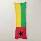 Flag Guinee-Bissau Lichaamskussen (Achterkant (Verticaal))