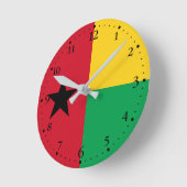 Flag Guinee-Bissau Ronde Klok (Hoek)