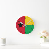 Flag Guinee-Bissau Ronde Klok (Huis)