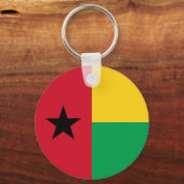 Flag Guinee-Bissau Sleutelhanger (Voorkant)