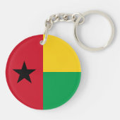 Flag Guinee-Bissau Sleutelhanger (Achterkant)