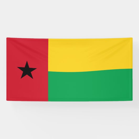 Flag Guinee-Bissau Spandoek (Horizontaal)