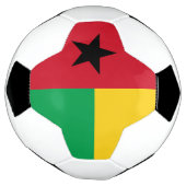 Flag Guinee-Bissau Voetbal (Gedraaid)